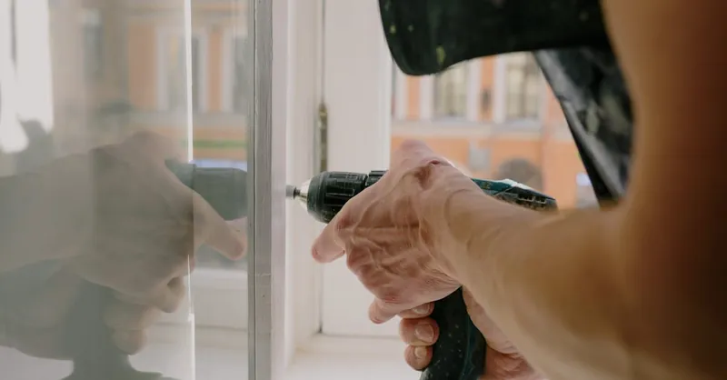 Close-up of a handyman